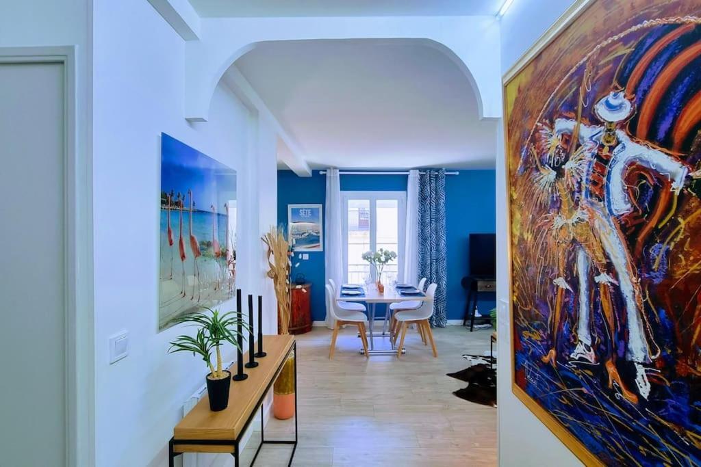 Le Clavel Superbe Deco, Centre Historique, Climatise, Parking A Proximite Sete