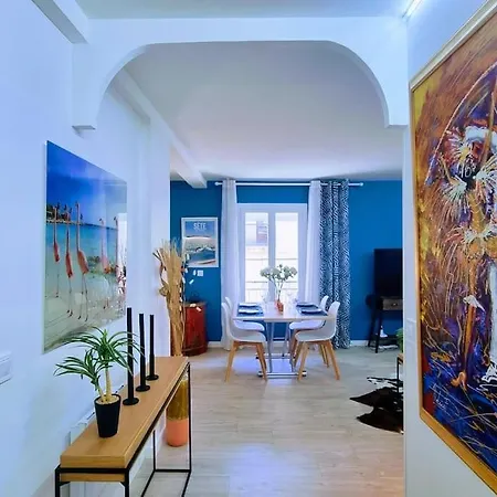 Appartement Le Clavel Superbe Deco, Centre Historique, Climatise, Parking A Proximite à Sète Extérieur photo